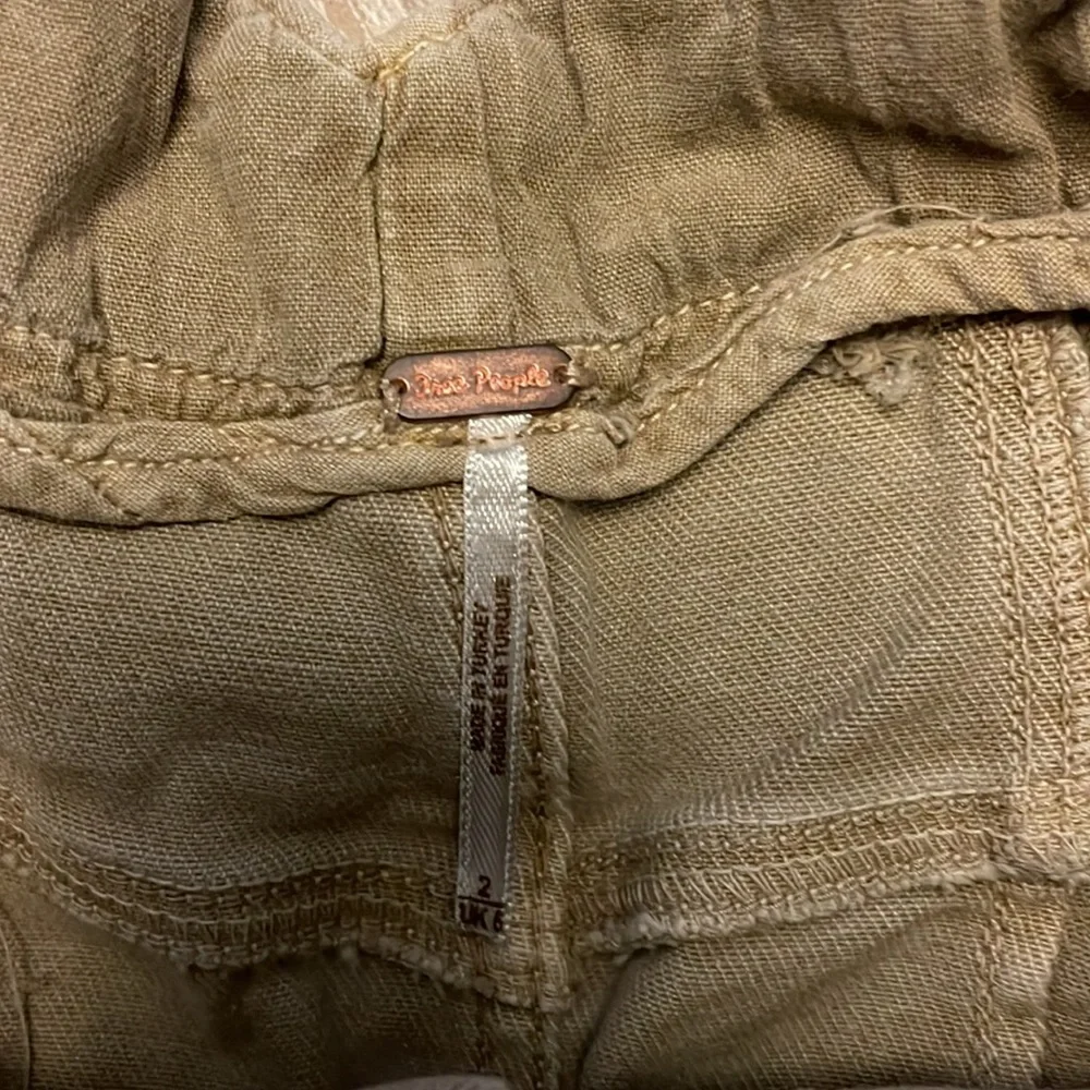 Free People Tan Denim Back Buckle Mini Skirt - Picture 6 of 6